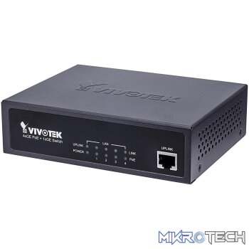 Vivotek unmanaged 4x Gigabit PoE + 1x Gigabit PoE Switch