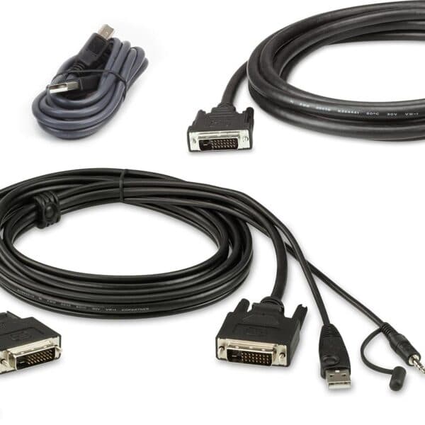 Aten 1.8m USB DVI-D Dual Link Dual Display secure KVM cable kit