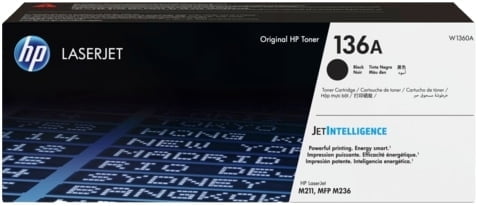 HP #136A Black original LaserJet Toner cartridge