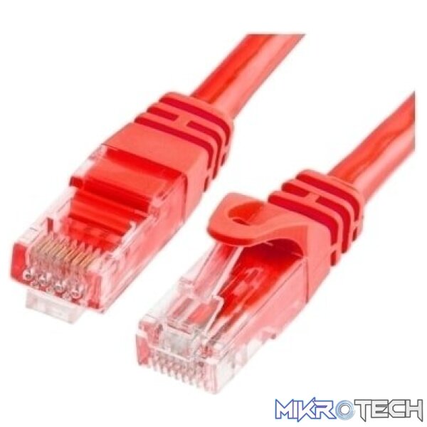 202671_IMG1 AccoNet CAT6 UTP flylead - 2 metre Red - Image 1