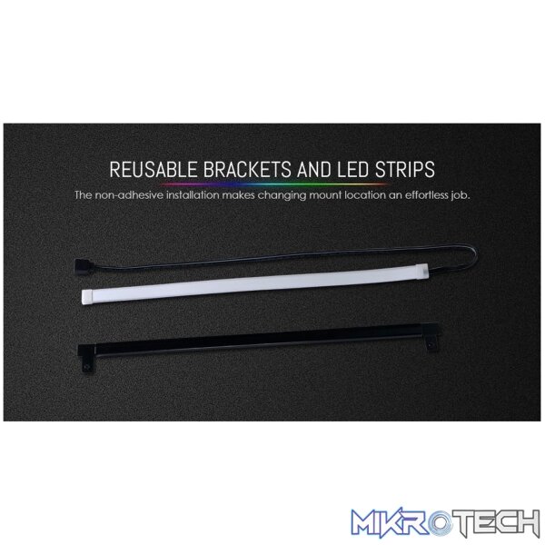 Lian-li Q58-2X Black side diffused RGB LED strip - 30 RGB LEDs - Image 4