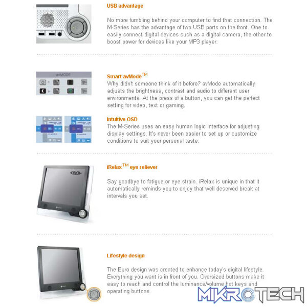 AG NEOVO M-17 Stealth Black 17" LCD Monitor - Image 3