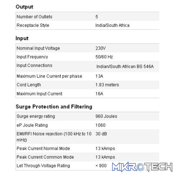 APC P5B-sa Essential SurgeArrest 5 outlets with surge protection - Image 2