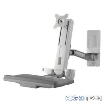 Aavara WSR110 workstation for 1x lcd + 1x keyboard/mouse tray - with 1 arms/ 2 joints