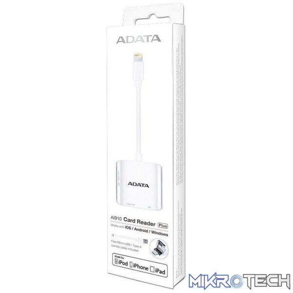 Adata ALRAi910CWH Card writer/reader for miCroSDHC/ SDXC/ SDHC/ SDXC dual slots Adata ALRAi910CWH Card writer/reader for miCroSDHC/ SDXC/ SDHC/ SDXC dual slots