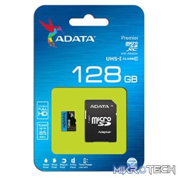 Adata Premier 128Gb miCroSDXC Memory Card with SDXC Adapter