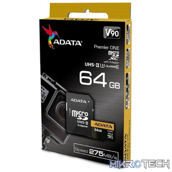Adata Premier one 64Gb miCroSDXC Memory Card with SDXC adapter