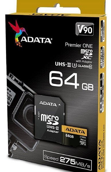 Adata Premier one 64Gb miCroSDXC Memory Card with SDXC adapter