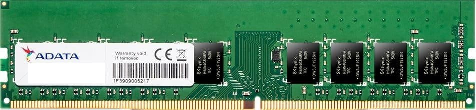 Adata Valueram 16GB DDR4-2400 ECC CL17 1.2V 288 pin Memory