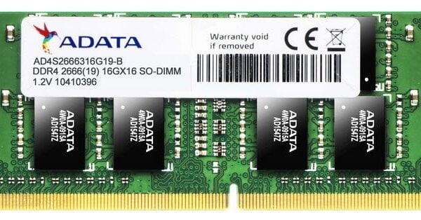 Adata Valueram 16Gb DDR4-2666 (pc4-21330) so-dimm CL19 1.2V Notebook Memory Module