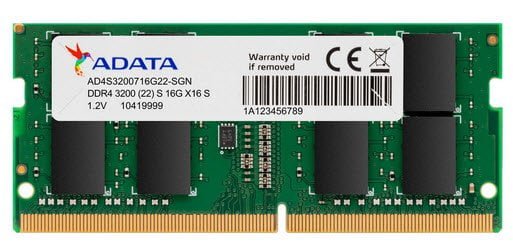 Adata Valueram 16Gb DDR4-3200 (pc4-25600) CL22 1.2V Notebook Memory module
