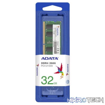 Adata Valueram 32Gb DDR4-2666 (pc4-21330) CL19 260pin Notebook Memory Module