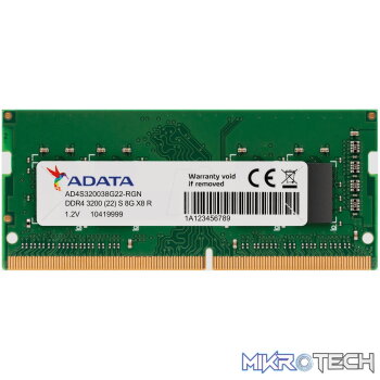 Adata Valueram 8Gb DDR4-3200 (pc4-25600) CL22 1.2V Notebook Memory Module