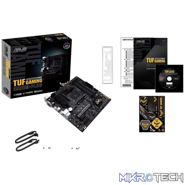 Asus TUF Gaming A520M-PLUS AMD 3rd Gen Socket AM4 mATX Motherboard - Image 2