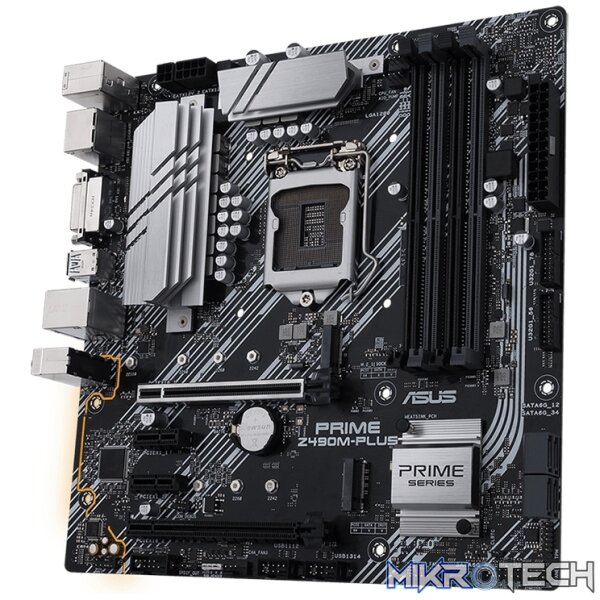Asus Z490M Prime Plus Intel 10/11th Gen Socket 1200 mATX Motherboard - Image 2
