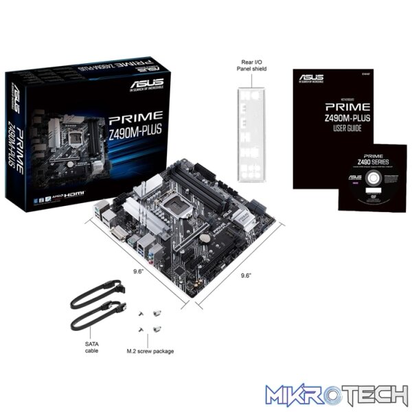 Asus Z490M Prime Plus Intel 10/11th Gen Socket 1200 mATX Motherboard - Image 4