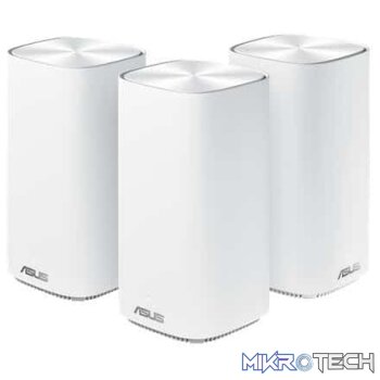 Asus ZenWiFi CD6 ac mini dualband wireless-AC1500 white gigabit Router + 2x extending node Whole Home Mesh WiFi System