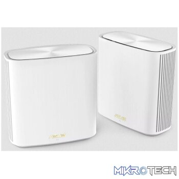 Asus ZenWiFi XD6 ax mini Dualband wireless-AX5400 White Gigabit Router + Extending Node