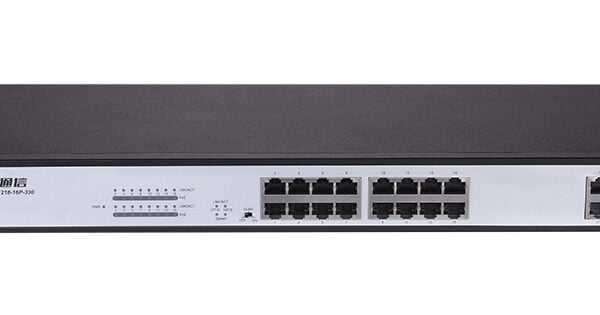 BDCOM 18-Port 10/100 POE switch with 16 POE ports & 2 x 1000Mbps Combo ports