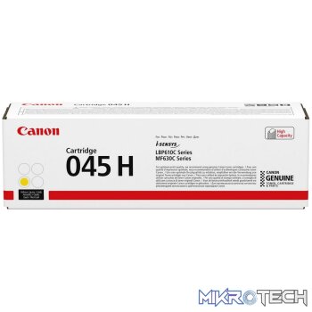Canon 045HY high yield Toner Cartridge Yellow