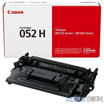 Canon 052H High Yield Black laser printer toner cartridge