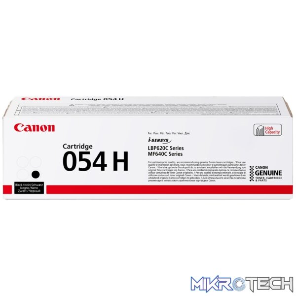 Canon 054H High Yiled Black Laser Toner cartridge - Image 2