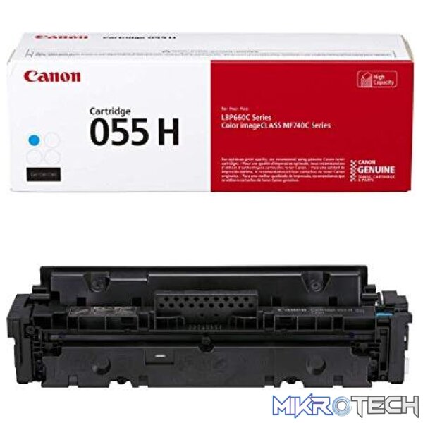 Canon 055 Cyan Laser Toner cartridge Canon 055 Cyan Laser Toner cartridge