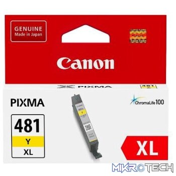Canon CLi-481Y XL yellow ink cartridge - 519 pages yield