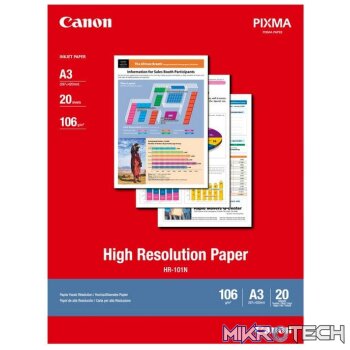 Canon HR-101N A3 High Resolution Matte finish Paper - 20sheets