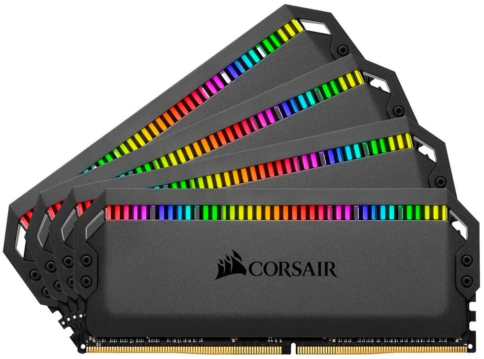 Corsair Dominator Platinum RGB 64Gb(16Gb x 4) DDR4-3200 (pc4-25600) CL16 1.35v Desktop Memory Module