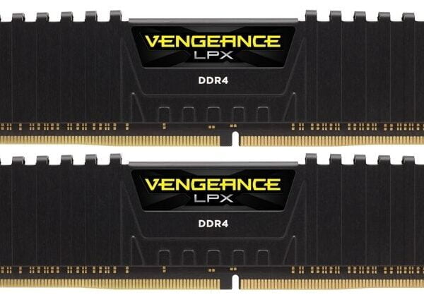 Corsair Vengeance Lpx 32Gb (16Gb x 2) DDR4-2400 (pc4-19200) CL16 1.2v Desktop Memory Module with Black low-profile heatsink