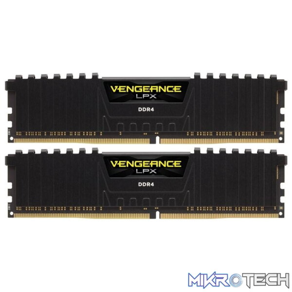 Corsair Vengeance Lpx 32Gb (16Gb x 2) DDR4-2400 (pc4-19200) CL16 1.2v Desktop Memory Module with Black low-profile heatsink Corsair Vengeance Lpx 32Gb (16Gb x 2) DDR4-2400 (pc4-19200) CL16 1.2v Desktop Memory Module with Black low-profile heatsink