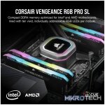 Corsair Vengeance RGB Pro SL 32GB (2x16GB) DDR4-4000 CL18 1.35V 288pin Memory kit Black - Image 2