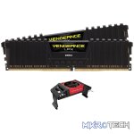 Corsair vengeance Lpx 8Gb x 2 kit Ddr4-4133 1.35V CL19 288pin Memory with blacK low-profile heatsink + memory cooler