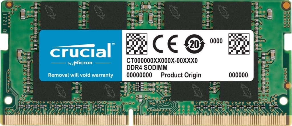 Crucial 16GB DDR4-2666 260 pin 1.2V SO-DIMM Memory
