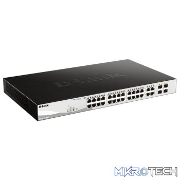D-Link DGS-1210-28MP 24x gigabit + 4x combo Metro Poe managed switch with PoE (Order on request)