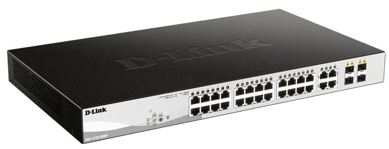 D-Link DGS-1210-28MP 24x gigabit + 4x combo Metro Poe managed switch with PoE (Order on request)