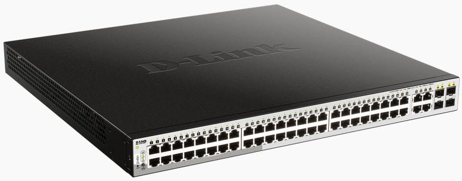 D-Link DGS-1210-52MPP 48x gigabit + 4x combo Metro Poe managed switch with PoE (Order on request)
