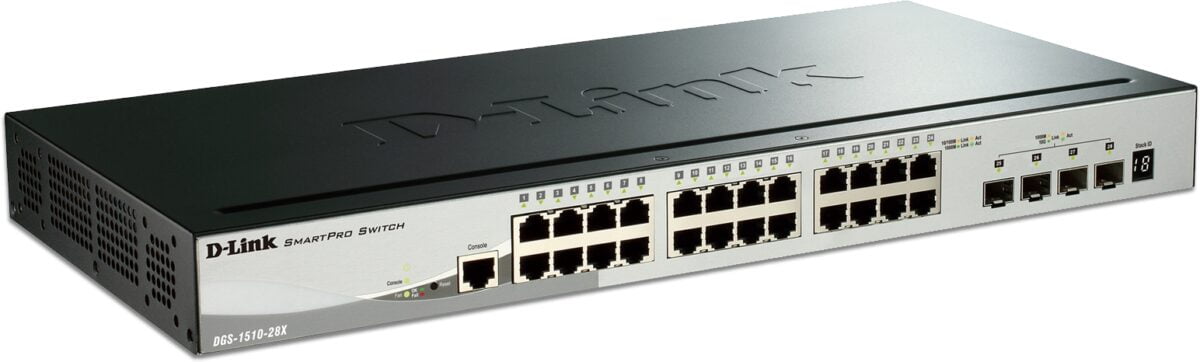 D-Link DGS-1510-28X smartpro L2 managed Switch with 24x Gigabit & 4x SPF Combo ports