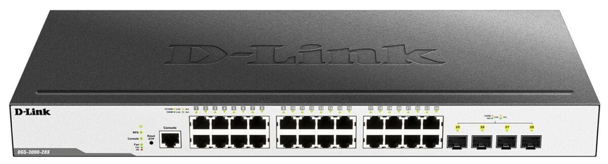 D-Link DGS-3000-28X L2 managed stackable switch (Order on request)