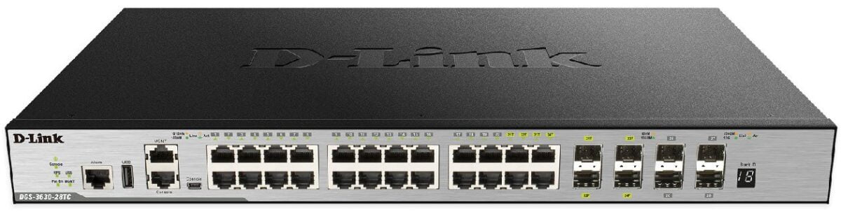 D-Link DGS-3630-28tc xStack L3 managed stackable switch (Order on request)