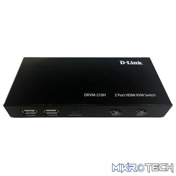 D-link DKVM-210H 2-Port KVM Switch with HDMI and USB Ports