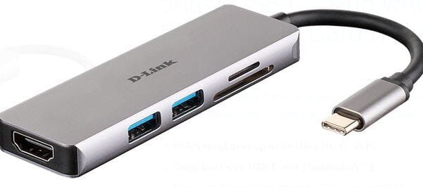 D-link DUB-M530 5-in-1 USB-C Hub with HDMI and SD/microSD Card Reader