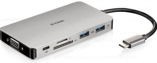D-link DUB-M910 9-in-1 USB-C Hub with HDMI/VGA/Ethernet/Card Reader/Power Delivery