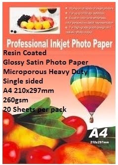EBox resin coated glossy Satin photo paper