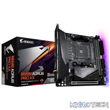 Gigabyte B550I AORUS PRO AX AMD B550 Chipset AMD Ryzen AM4 Socket Motherboard with WiFi