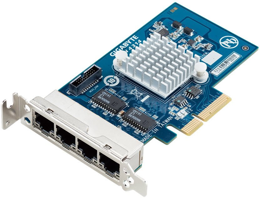 Gigabyte CLN4314 pci-Express 2.0 (4x) Quad-port gigabit LAN Server Adapter