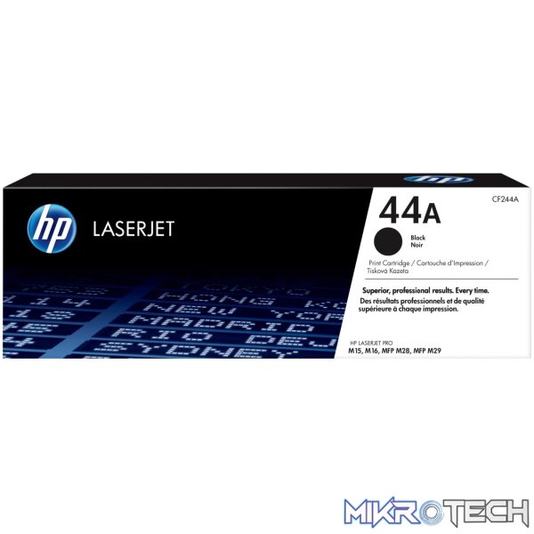 HP #44A Black original LaserJet Toner cartridge HP #44A Black original LaserJet Toner cartridge