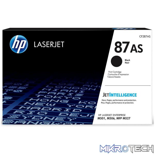 HP 87AS Black LaserJet Toner Cartridge (ORDER ON REQUEST) HP 87AS Black LaserJet Toner Cartridge (ORDER ON REQUEST)