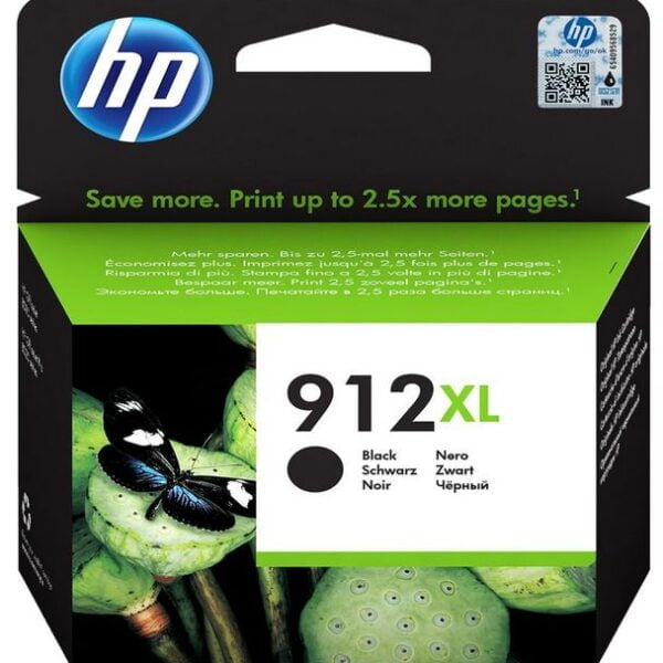 HP #912XL High Yield Black Original Ink Cartridge